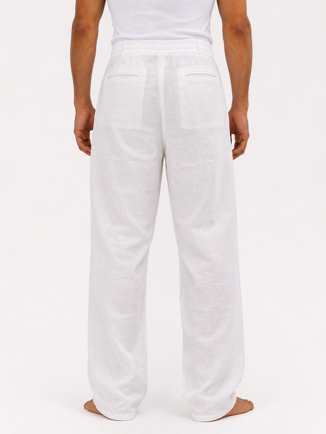 Pleated Linen Pants
