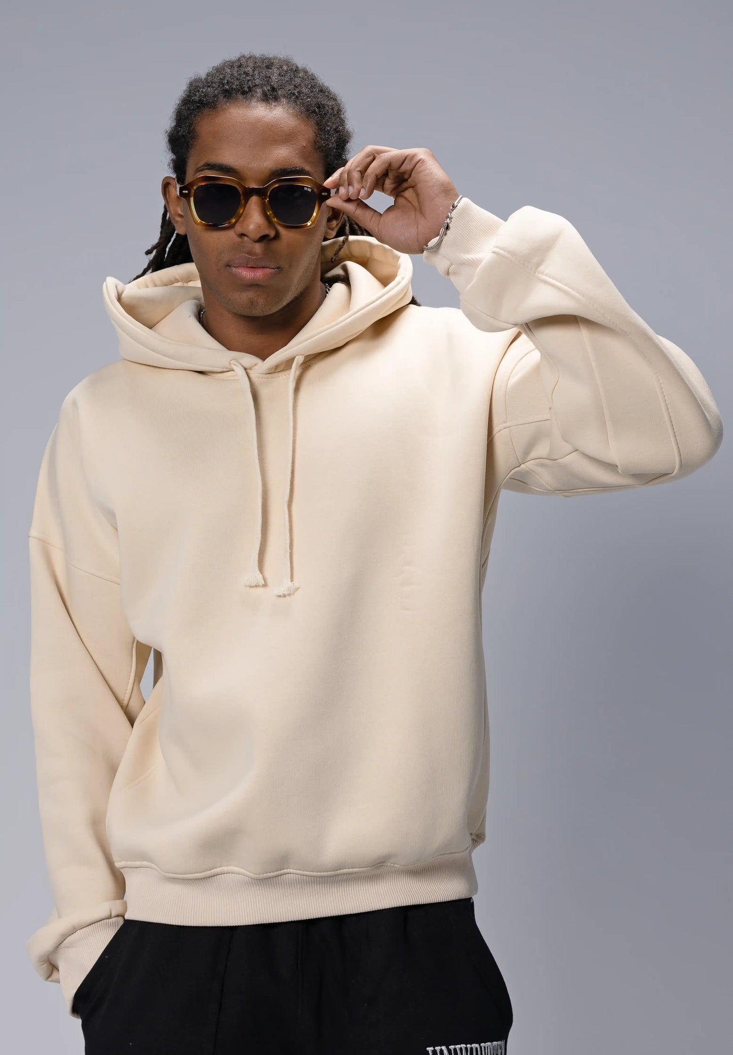 Beige Hoodie — (ON FLEEK)