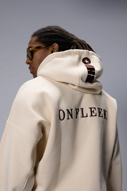 Beige Hoodie — (ON FLEEK)
