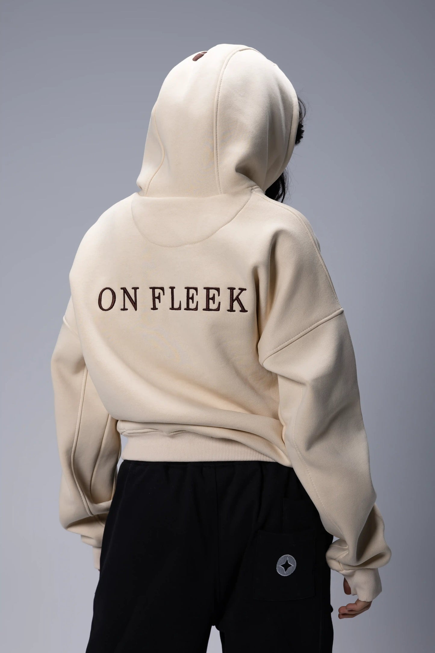 Beige Hoodie — (ON FLEEK)