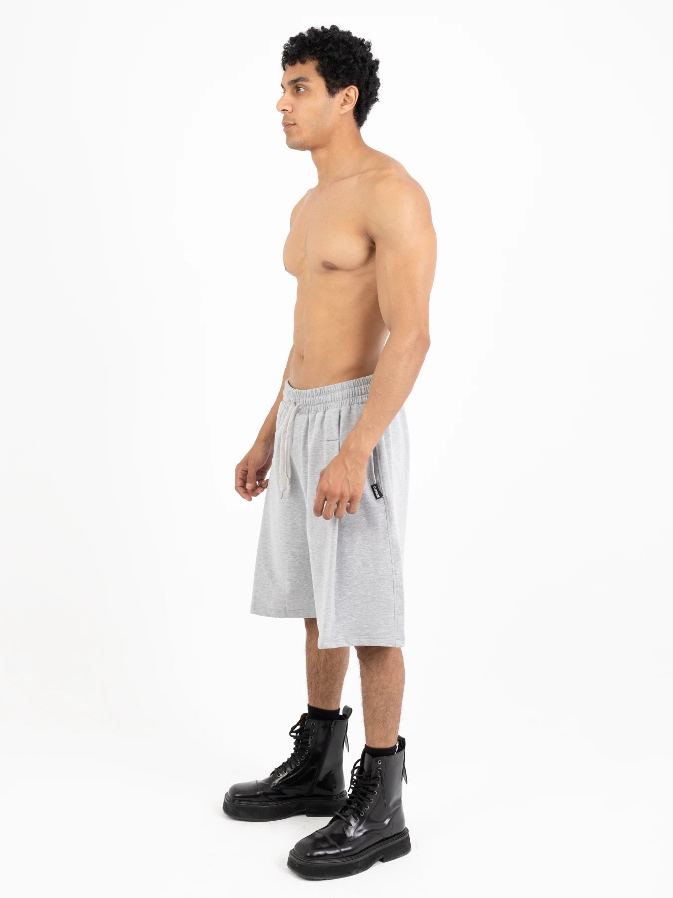 Wide-Leg Pleated Shorts