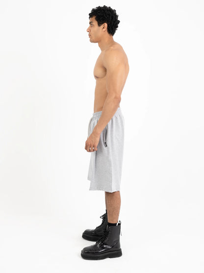 Wide-Leg Pleated Shorts