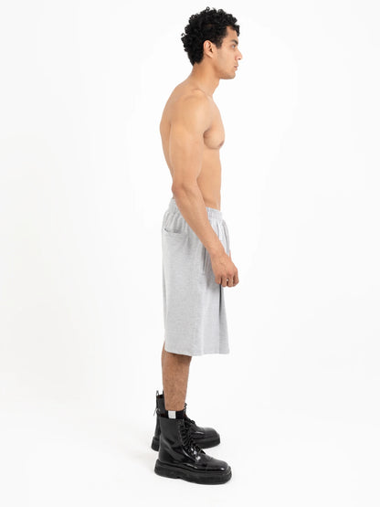 Wide-Leg Pleated Shorts