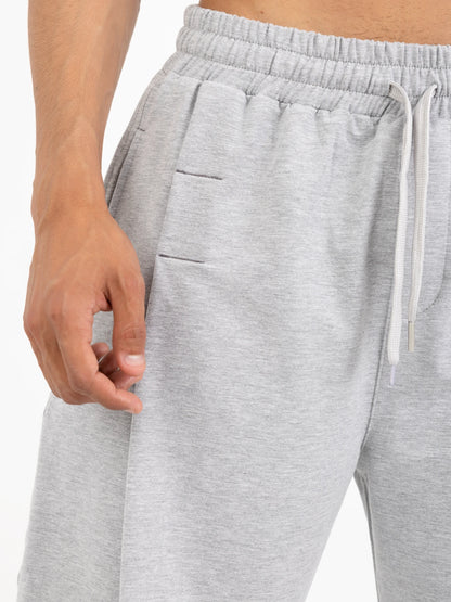 Wide-Leg Pleated Shorts