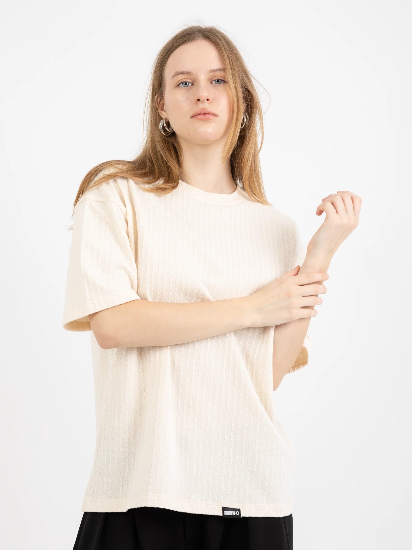 Textured Knit Tee