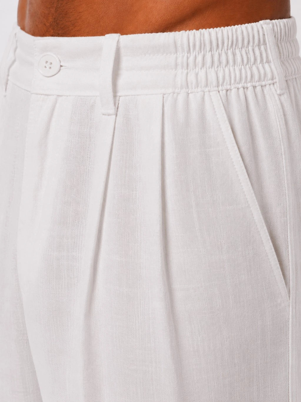 Pleated Linen Pants